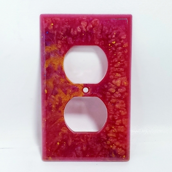 Unique Single & Double Light Switch W/ electrical wall plate set Handmade Art - Picture 4 of 4